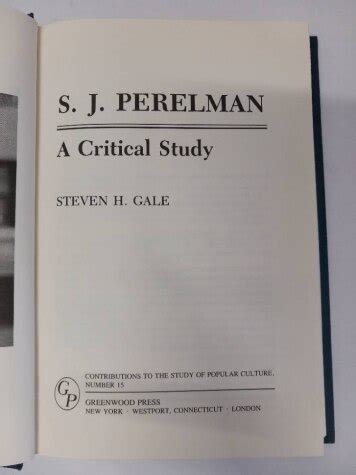 S.J.Perelman A Critical Study Doc