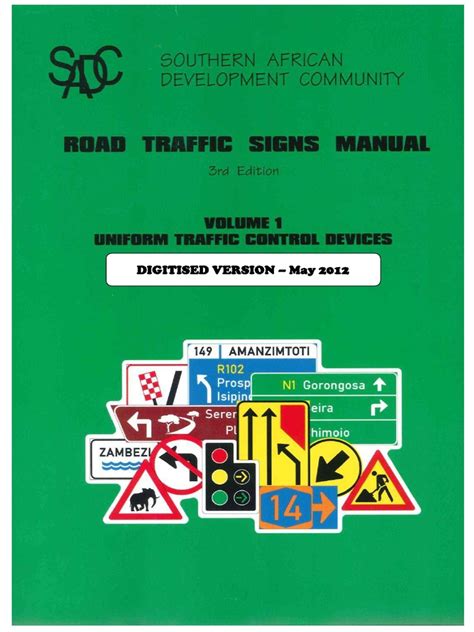 SADC ROAD TRAFFIC SIGNS MANUAL ROAD MARKINGS Ebook Doc