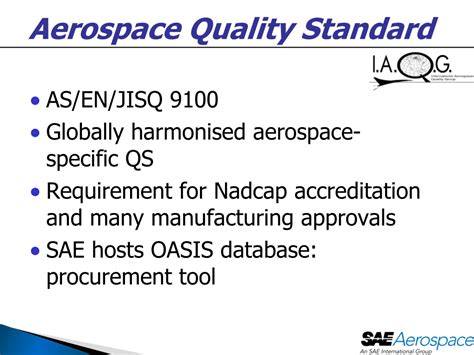 SAE800: Understanding and Utilizing the Global Aerospace Quality Standard