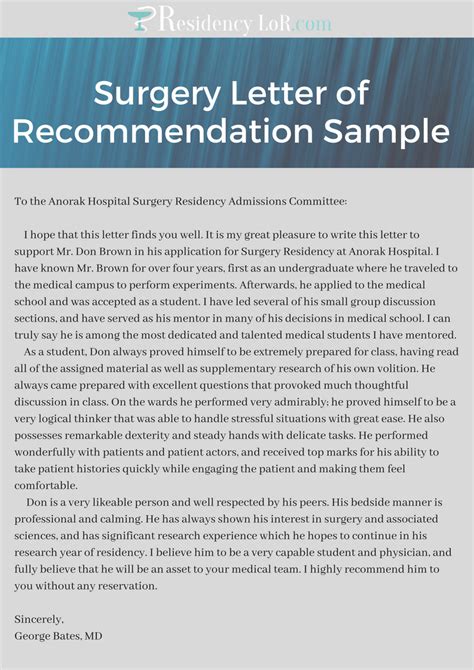 SAMPLE LETTER OF RECOMMENDATION FOR SURGICAL TECH Ebook PDF