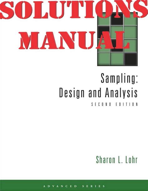 SAMPLING DESIGN AND ANALYSIS 2ND EDITION SOLUTIONS Ebook Doc