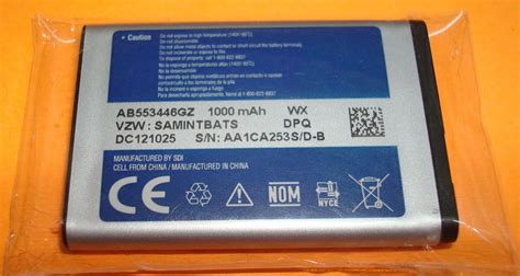 SAMSUNG AB553446GZ BATTERY U430 U620 Doc