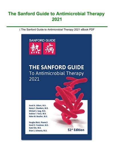 SANFORD ANTIBIOTIC GUIDE Ebook Kindle Editon