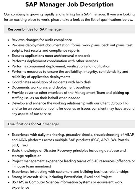 SAP Director Jobs: A Comprehensive Guide to Career Advancement