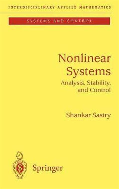 SASTRY NONLINEAR SYSTEMS Ebook PDF