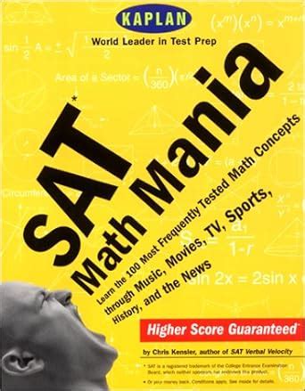 SAT Math Mania Kaplan SAT Math Mania Kindle Editon