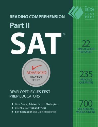 SAT Reading Comprehension Part II Accelerated Practice Advanced Practice Series Volume 6 Epub