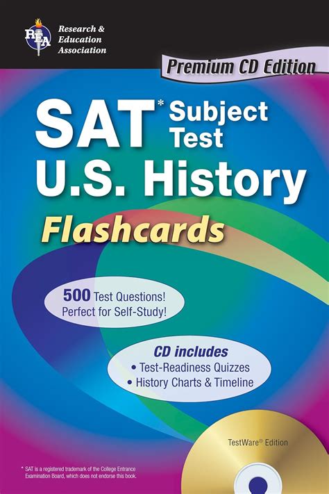 SAT Subject Test US History Flashcards with CD SAT PSAT ACT College Admission Prep Doc