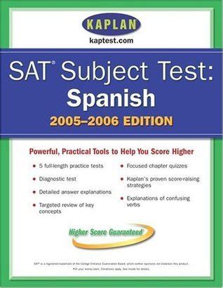 SAT Subject Tests Spanish 2005-2006 SAT Subject Test Spanish Kindle Editon