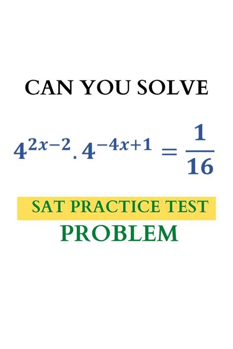 SAT Test Question of the Day: Solve for "x"