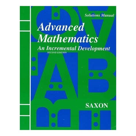 SAXON ADVANCED MATH SOLUTIONS MANUAL PDF Ebook Doc