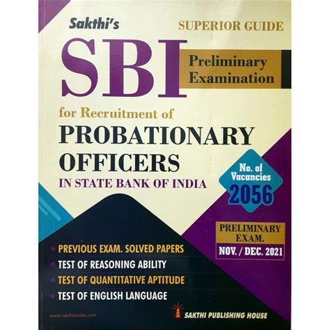 SBI Probationary Officers's Exam PDF