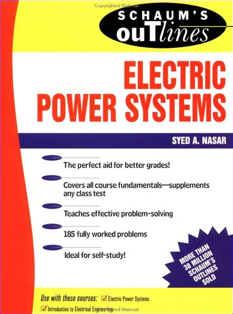 SCHAUM OUTLINES ELECTRIC POWER SYSTEMS SOLUTION MANUAL Ebook Kindle Editon