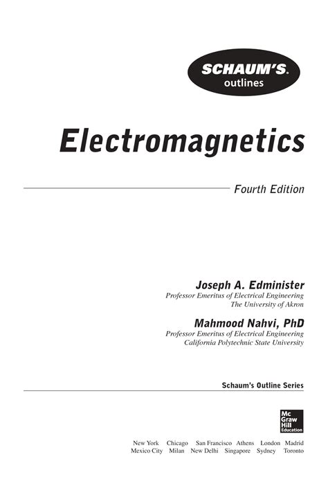 SCHAUMS ELECTROMAGNETICS SOLUTION MANUAL Ebook Doc