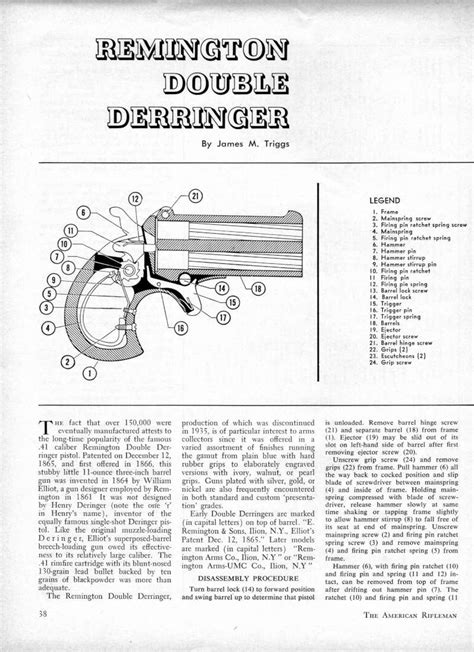 SCHEMATICS ON HOW TO DISASSEMBLY THE AMERICAN DERRINGER Ebook Reader