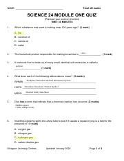 SCIENCE 24 MODULE 2 ANSWERS Ebook Doc