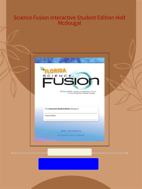 SCIENCE FUSION HOLT MCDOUGAL ANSWER Ebook Kindle Editon