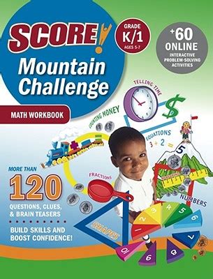 SCORE Mountain Challenge Math Workbook Grade K 1 Ages 5-7 Reader