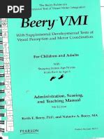 SCORING MANUAL FOR BEERY VMI 5 Ebook Kindle Editon