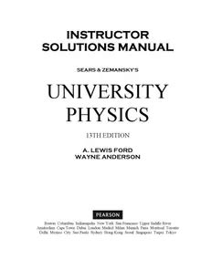 SEARS AND ZEMANSKYS UNIVERSITY PHYSICS 13TH EDITION SOLUTION MANUAL PDF Ebook Kindle Editon