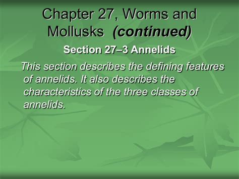 SECTION 27 3 ANNELIDS ANSWERS Ebook Doc