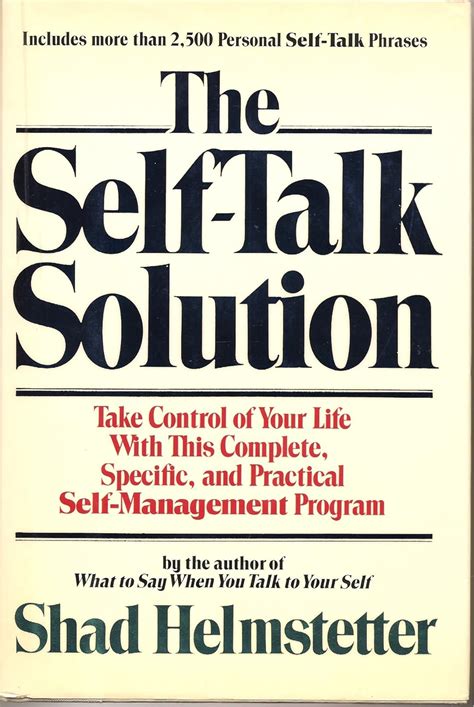 SELF TALK SOLUTION SHAD HELMSTETTER Ebook Doc