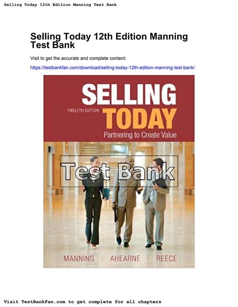 SELLING TODAY MANNING 12TH SOLUTIONS Ebook Reader