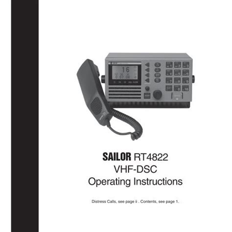 SERVICE MANUAL OF SAILOR VHF RT4822 Ebook Reader