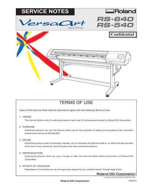 SERVICE MANUAL ROLAND RE 640 Ebook Doc