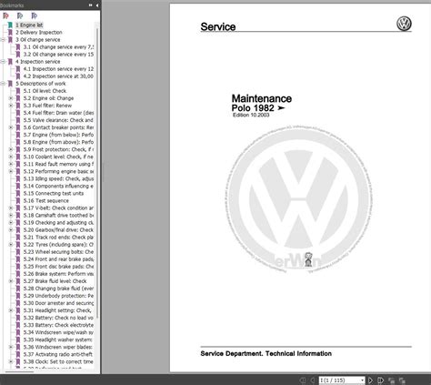 SERVICE REPAIR MANUALS VOLKSWAGEN POLO TORRENTS Ebook Doc