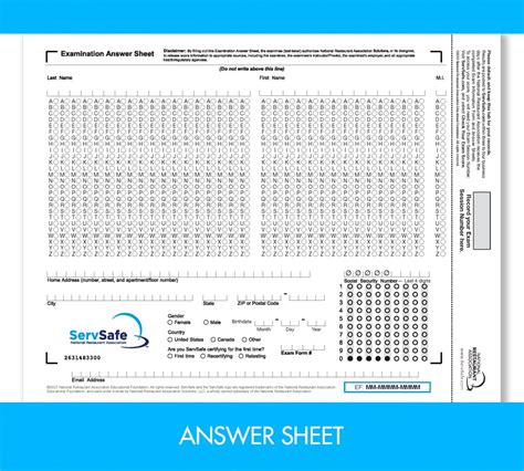 SERVSAFE EXAM ANSWER SHEET Ebook Epub