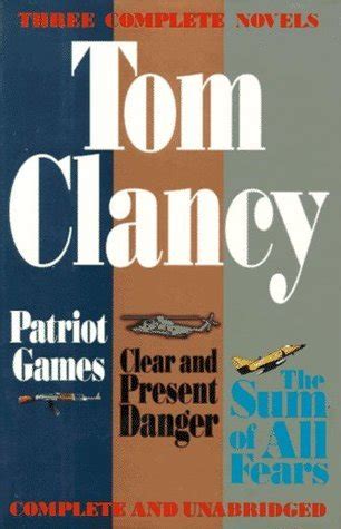 SET OF 3 TOM CLANCY NOVELS Op-Center Games of State Clear and Present Danger and Executive Orders Reader