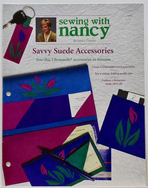 SEWING WITH NANCY SAVVY SUEDE ACCESSORIES SEW CHIC ULTRASUEDE ACCESSORIES IN MINUTES Doc