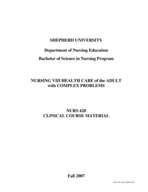 SHEPHERD UNIVERSITY Department of Nursing Education  Ebook Kindle Editon