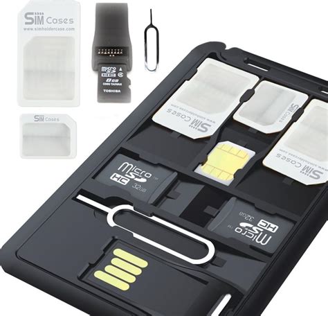 SIM Card Holder Storage CARDS Reader