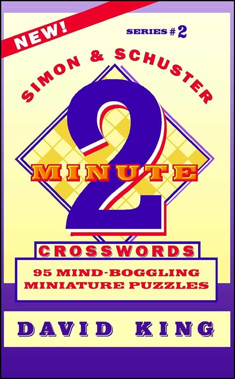 SIMON and SCHUSTER TWO-MINUTE CROSSWORDS Vol 2 95 MIND-BOGGLING MINIATURE PUZZLES Kindle Editon