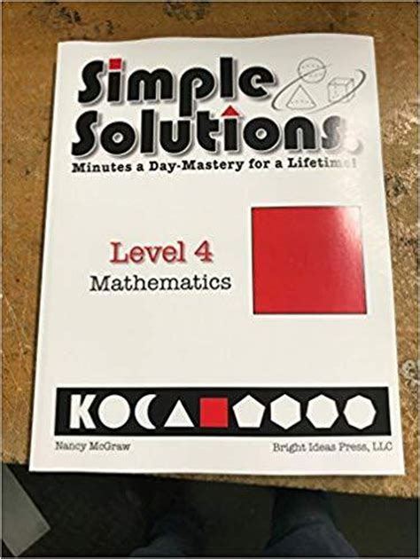 SIMPLE SOLUTIONS MATH GRADE 4 Ebook Doc
