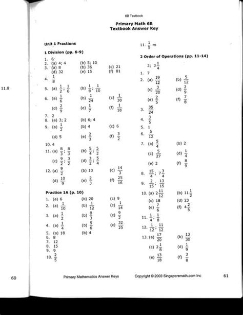 SINGAPORE MATH WORKBOOK 5A ANSWER KEY Ebook Reader