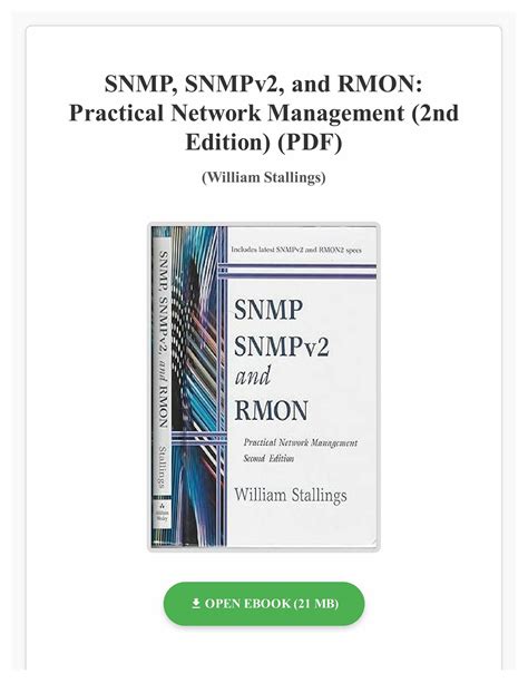 SNMP SNMPv2 and RMON Practical Network Management 2nd Edition Reader