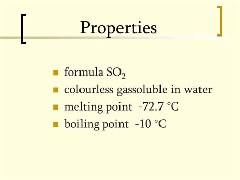 SO2 Boiling Point: Exploring the Properties and Applications of Sulfur Dioxide