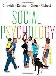 SOCIAL PSYCHOLOGY GILOVICH 3RD EDITION EBOOK Ebook Epub