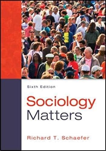SOCIOLOGY MATTERS 6TH EDITION EBOOK Ebook Doc