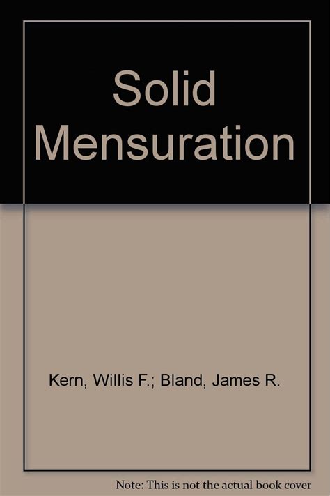 SOLID MENSURATION KERN AND BLAND Ebook Kindle Editon
