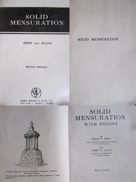 SOLID MENSURATION KERN AND BLAND Ebook Kindle Editon