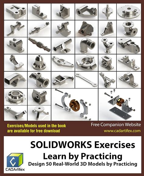 SOLIDWORKS Exercises Learn by Practicing Learn to Design 3D Models by Practicing with these 50 Real-World Mechanical Exercises Reader