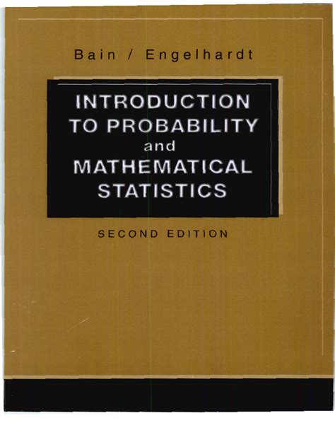 SOLUTION BAIN ENGELHARDT MATHEMATICAL STATISTICS Ebook Doc