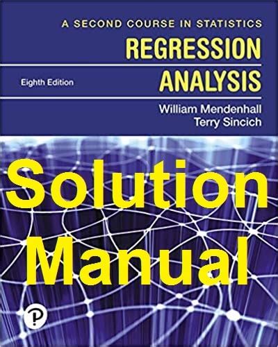 SOLUTION MANUAL FOR APPLIED REGRESSION ANALYSIS Ebook PDF