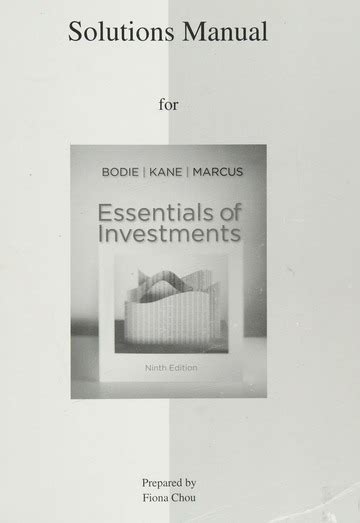 SOLUTION MANUAL OF INVESTMENT BODIE 9TH Ebook PDF