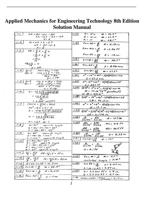 SOLUTION MANUAL PDF FOR APPLIED MECHANICS FOR ENGINEERING TECHNOLOGY Ebook Doc