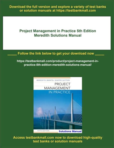 SOLUTION MANUAL PROJECT MANAGEMENT 5TH EDITION SOLUTIONS Ebook Doc